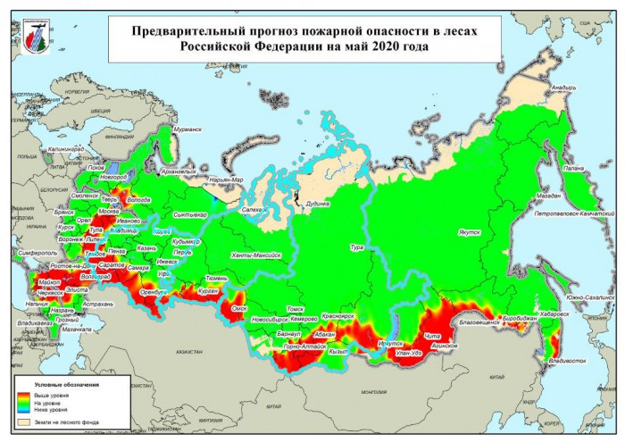 Юг Забайкальского края оказался в рискованной зоне по пожарам – прогноз Авиалесоохраны