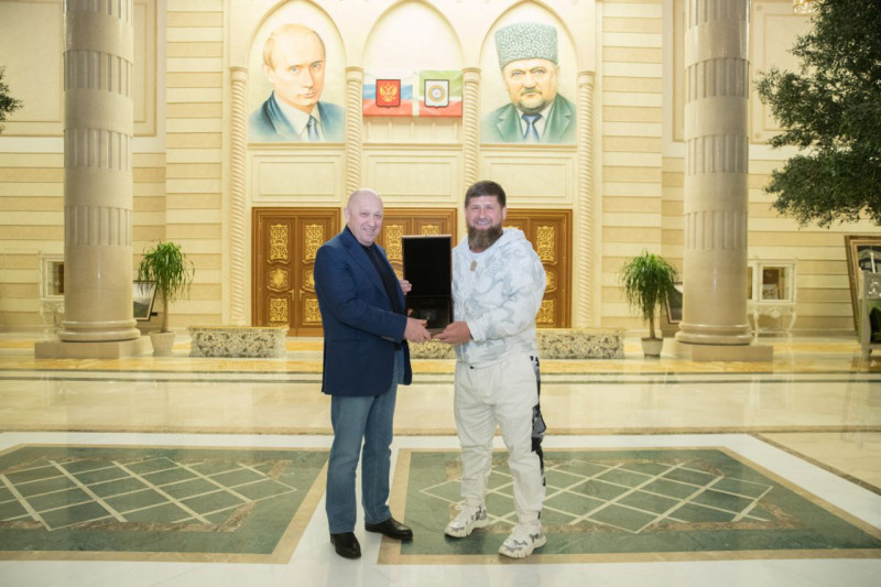 Рамзан Кадыров и Евгений Пригожин