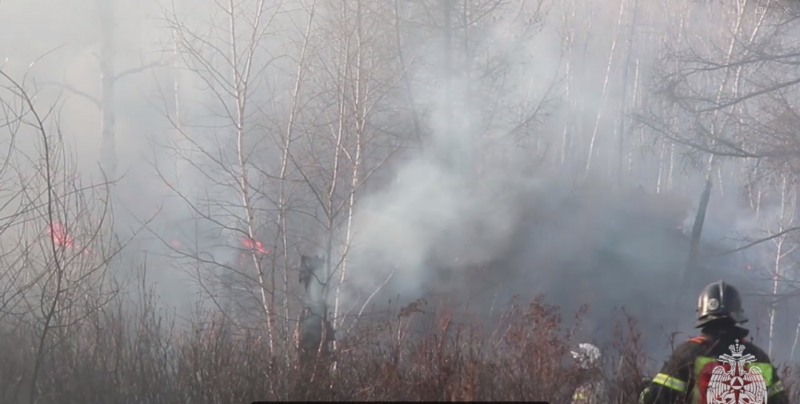 Возгорание в районе Молоковки не угрожает жилым домам - МЧС