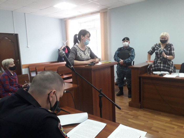 Протестующая против сжигания свиней в Ивановке заявила в суде, что она была трезвой