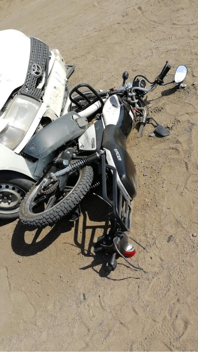 Водитель Toyota стал виновником ДТП с мотоциклом в Борзе