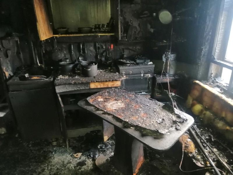 Пьяный забайкалец получил ожоги спины во время пожара в городе Хилке