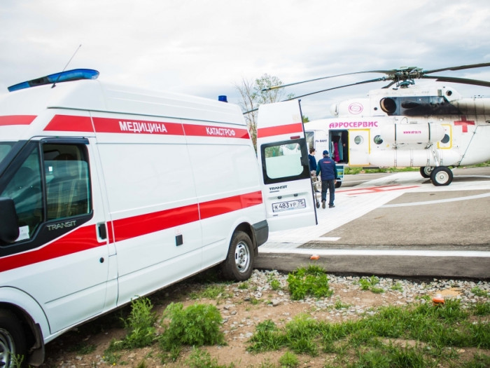 Забайкальская санавиация эвакуировала 18 человек из зон подтопления с начала июньских паводков