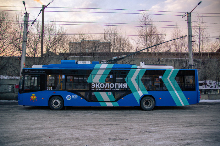 Новые троллейбусы купили на деньги нацпроекта «Экология».