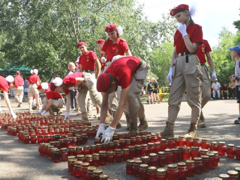 Акция «Свеча Памяти» пройдёт в парке ОДОРА - читинцы выложат из свечей слово «Помним»