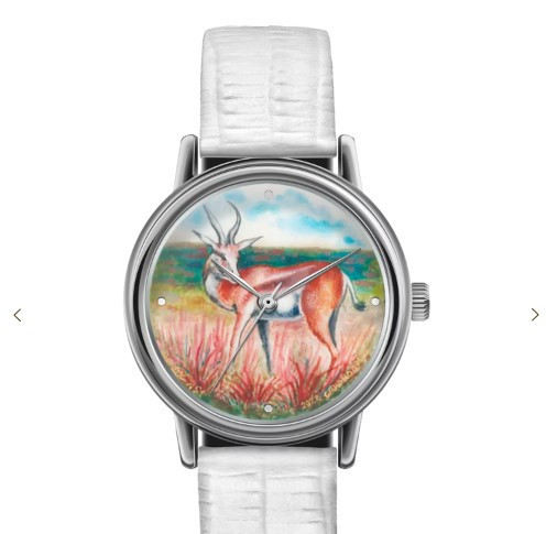 Джейрана вместо дзерена на циферблате часов вручную нарисовал палехский мастер. Фото: palekhwatch.ru
