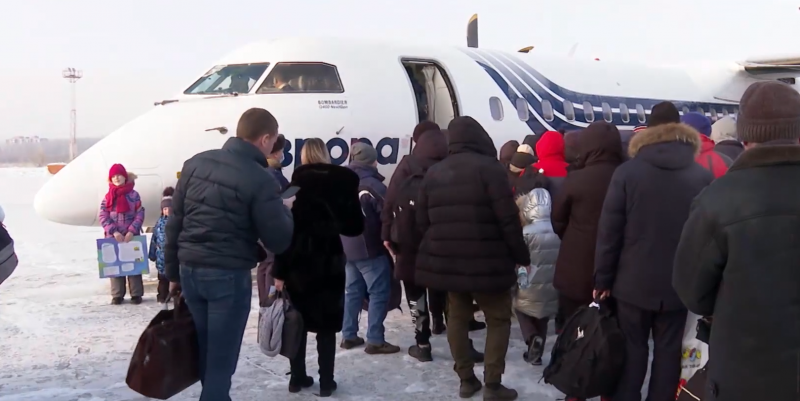Первый самолёт «Авроры» из Хабаровска приземлился в Чите