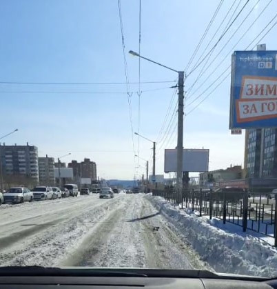 Водитель пожаловался на не очищенные от снега дороги в Чите