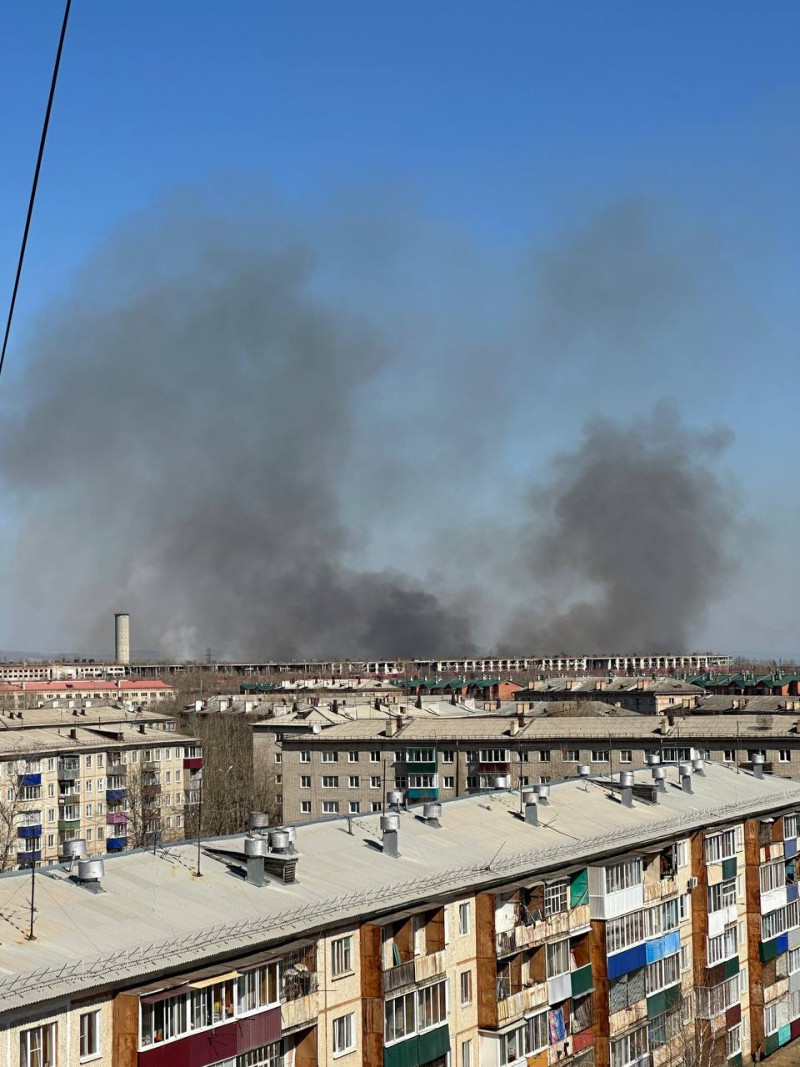 Пожар за Романовским трактом в Чите увеличился в 10 раз