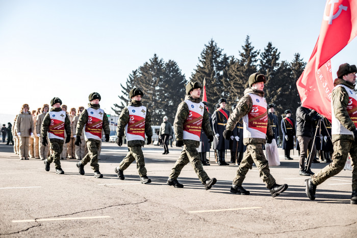 Военные из Хабаровска дошли пешком до Читы