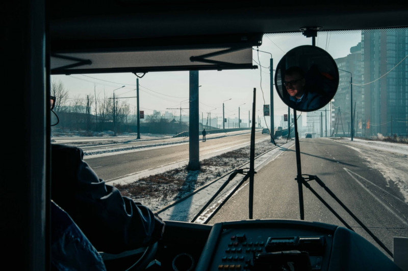 Водитель троллейбуса в Чите
