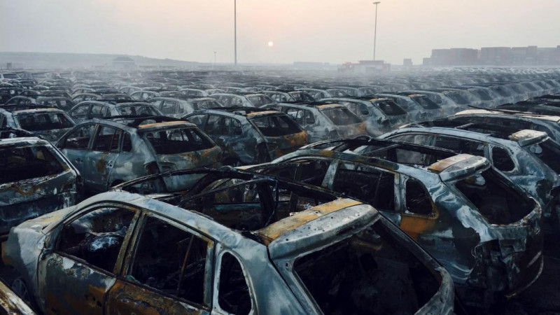 Три автомобиля сгорели за сутки в Забайкалье