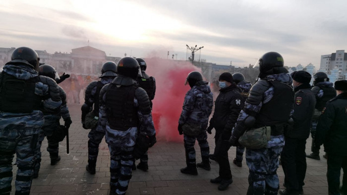МВД раскрыло количество задержанных на митинге в поддержку Навального в Чите 23 января