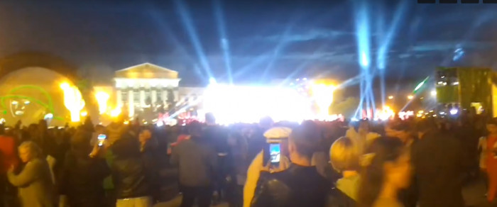 Проводка загорелась во время представления на площади в Ленина Чите