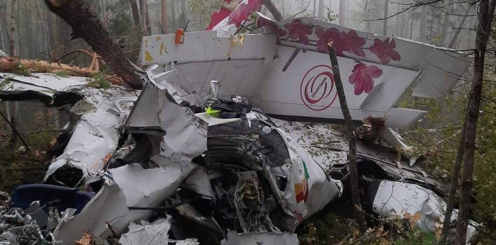 Видео с места крушения забайкальского самолёта L-410 появилось в сети
