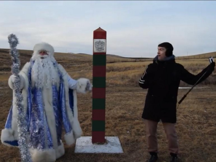 Дед Мороз спустился в шахту в урановой столице Забайкалья