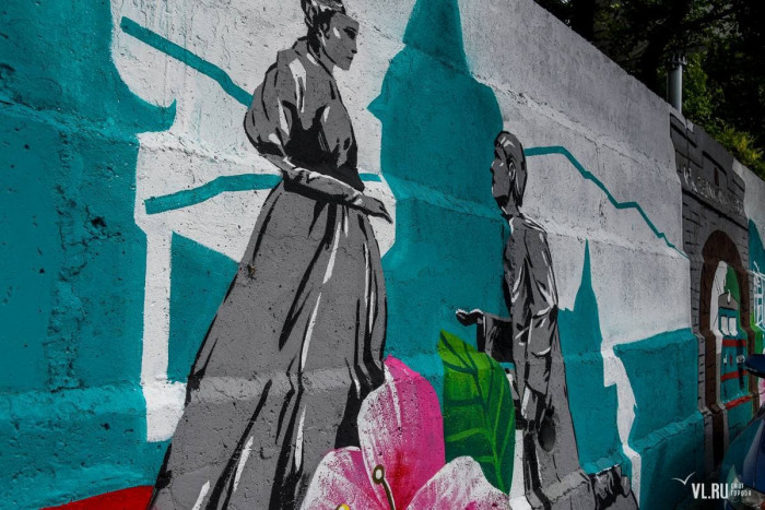 Граффити с изображением Забайкалья и Читы появились во Владивостоке