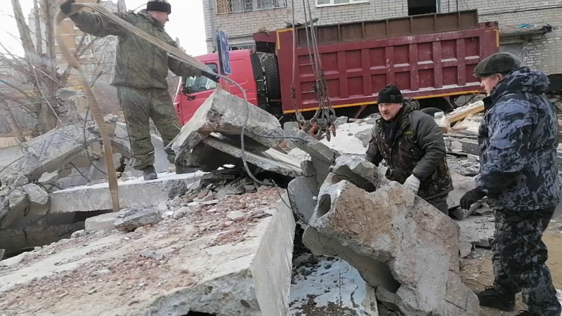 Турсабаев приехал разгребать завалы после взрыва газа в доме Читы