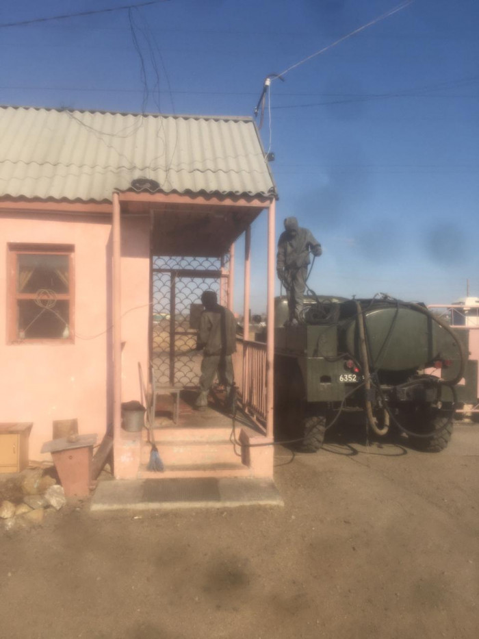 Военные продезинфицировали 20 соцучреждений в Чите и крае