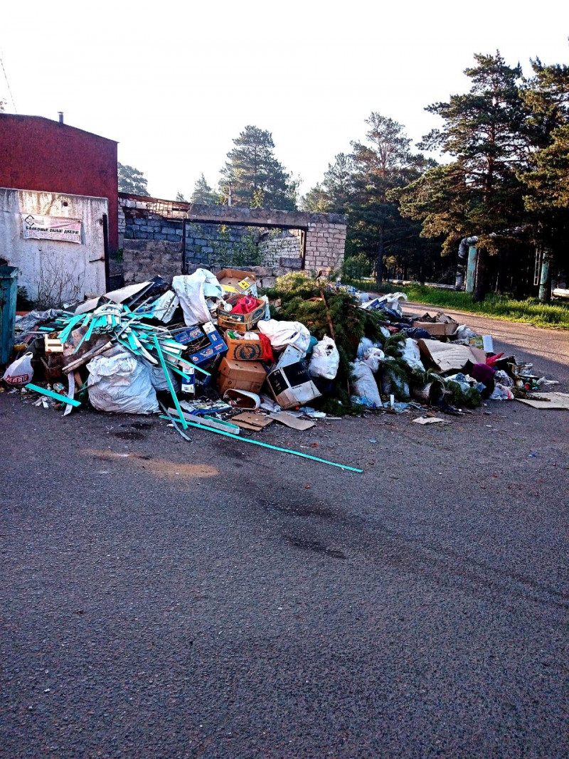 Черви поползли из неубранной кучи мусора в Каштаке