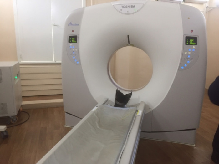 Новый компьютерный томограф установили в главном моностационаре края