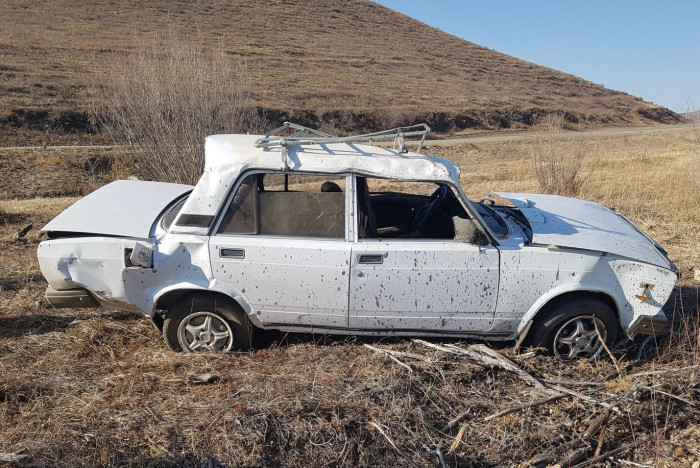 Пьяный водитель «Жигулей» пострадал при опрокидывании авто в Забайкалье