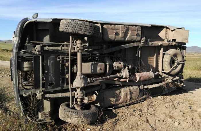 Водитель «УАЗа» перевернулся на дороге в Забайкалье, погибла пассажирка