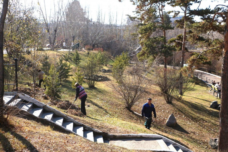 Парк Дома офицеров в Чите закроют 17 апреля для посетителей ради обработки от клещей