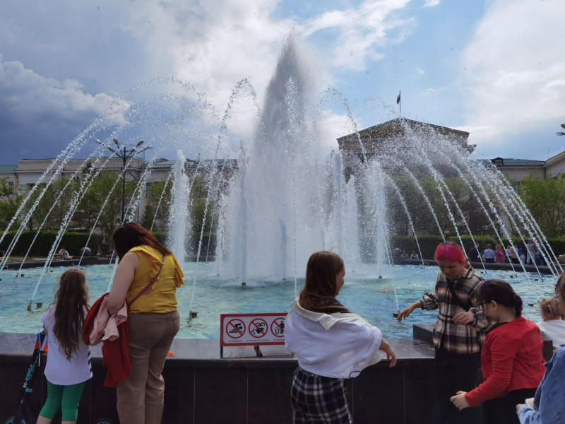 В какое время будут работать городские фонтаны в Чите - публикуем график