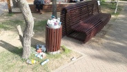 Площадь Декабристов в Чите оказалась завалена мусором из-за популярности среди горожан – мэрия