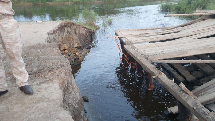 Временный объезд сломанного моста обустроили в Петровск-Забайкальском районе Забайкалья