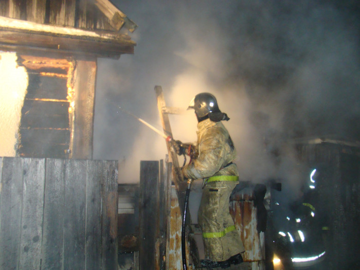 Шесть спасателей за полчаса потушили горящий дом в Могоче