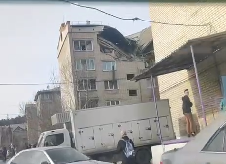Дом взорвался в Чите