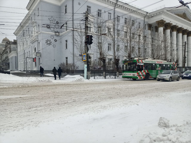 Пять автобусных рейсов отменили в Забайкалье из-за снегопада