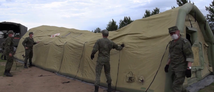 Военные развернули полевой госпиталь в Чите
