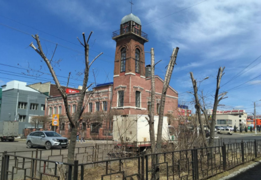 ДМРСУ с нарушением правил обрезало деревья по улице Журавлёва в Чите