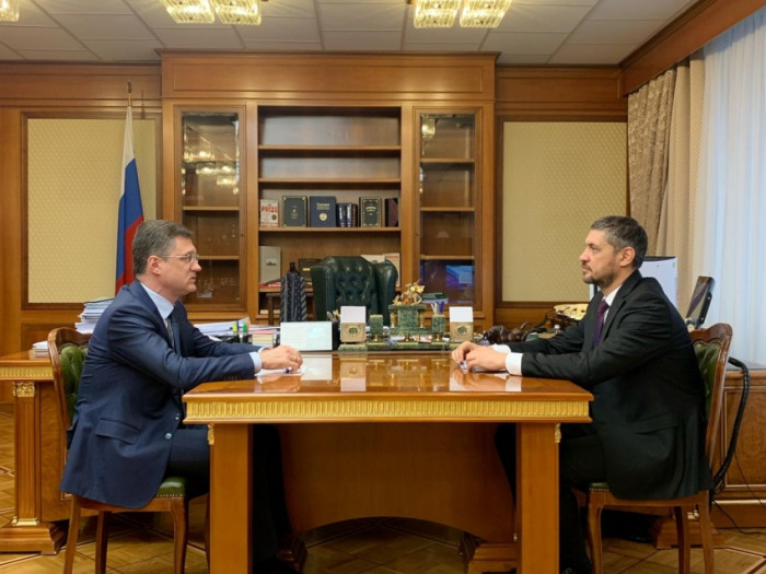 Осипов обсудил возможность газификации Забайкалья с вице-премьером Новаком